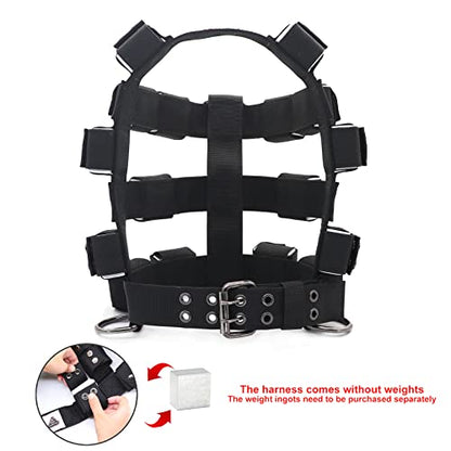 Dog Harness for Small Medium Large Dogs No Pull, Dog Weighted Vest, Tactical Dog Harness for Pit Bulls with Pockets (Adjustable Weight) - Weight Loss, Exercise, Walking, Muscle - size: Size XS/Dog's Waist 19.5"-24.5"