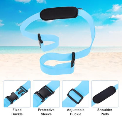 PATIKIL Carrying Beach Chair Straps, Adjustable Beach Chair Straps Shoulder Carrying Straps for Folding Chair Backpack, Blue - color: Blue