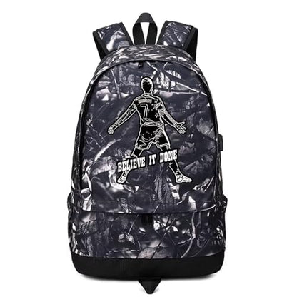 Soccer Player 7 Ball Storage Backpack Sports Equipment Depositary Multifunctional Bag For Men Women - color: Grey - 5