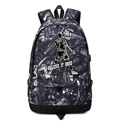 Soccer Player 7 Ball Storage Backpack Sports Equipment Depositary Multifunctional Bag For Men Women - color: Grey - 5