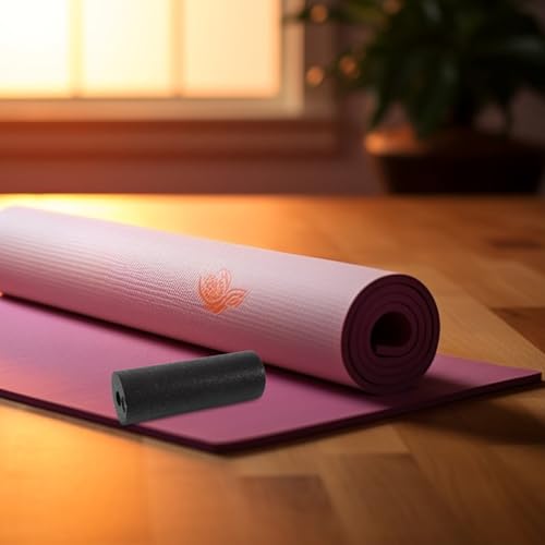 Balacoo Compact Foam Roller for Muscle Massage, Lightweight Hollow Exercise Cylinder for Fitness, Black Massage Tube for Deep Tissue Relaxation and Physical Therapy