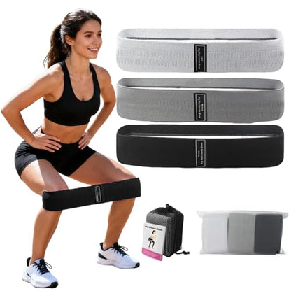 3 PCS Resistances Bands, Yoga Fitness Elastic Resistances Bands Set, Workout for Booty Legs, Elastic Pilates Flexbands - color: 3-pack (1 light gray + 1 gray + 1 black)