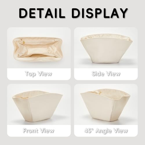 Premium Waterproof Nylon Cyme Bag Organizer, Lightweight & Durable Purse Insert for Cyme Mini Bag, Handbag Shaper Purse Accessories with Sturdy Smooth Zipper (Beige) - size: Nylon-Mini