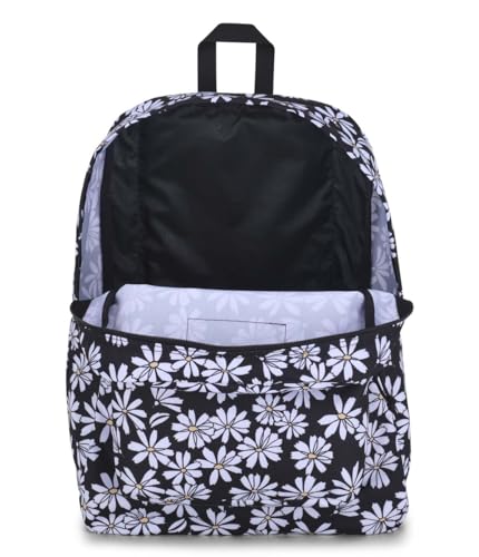 JanSport Superbreak Backpack - Durable, Lightweight Premium Backpack, Punk Pansies Black - color: Punk Pansies Black