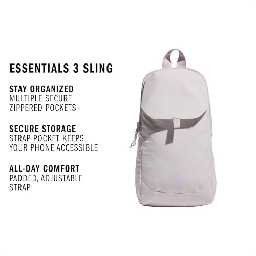 adidas Essentials 3 Crossbody – Sling Bag with Phone Pocket - color: Ice Purple/Ice Lavender