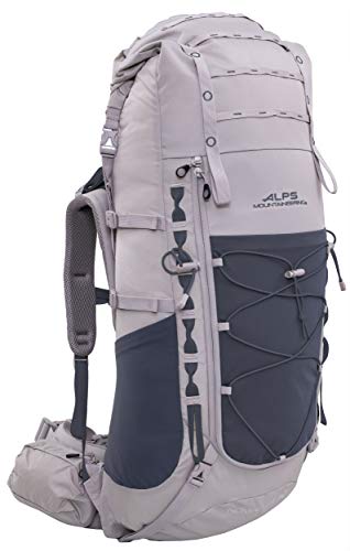 ALPS Mountaineering Nomad RT 50, Roll-Top Internal Frame Hiking Pack - color: Gray/Gray
