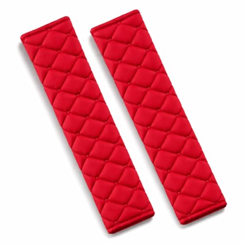 Andalus Seat Belt Cover Pad, 2 Pack Seatbelt Cushion for Car, Kids, Women, Men – Shoulder Strap Protector, Car Seatbelt Covers Accessories – Cute Auto Strap Cushion, Driving Pad (Red, 10.8 Inch) - color: Red, size: 2 Pack