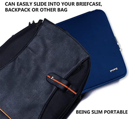 15.6 Inch Laptop Sleeve, Durable Shockproof Protective Cover Flip Case Briefcase Carrying Bag Compatible with 15.6" HP, ASUS, Lenovo, Acer, Notebook, Computer, Ultrabook, Chromebook, Blue - color: Blue, size: 15.6 Inch