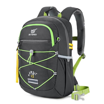 SKYSPER Kids Backpack 12L Children School Bag Child Boy Girl Pack Ages 4-8 for Traveling Day Trips Classes Camping(Grey) - color: Gray, size: Small