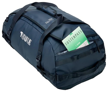 Thule Chasm Duffel bag, Weather-resistant materials, Easy packing, Converts to backpack, Internal pockets, Travel-ready - color: DARKEST BLUE, size: 70L