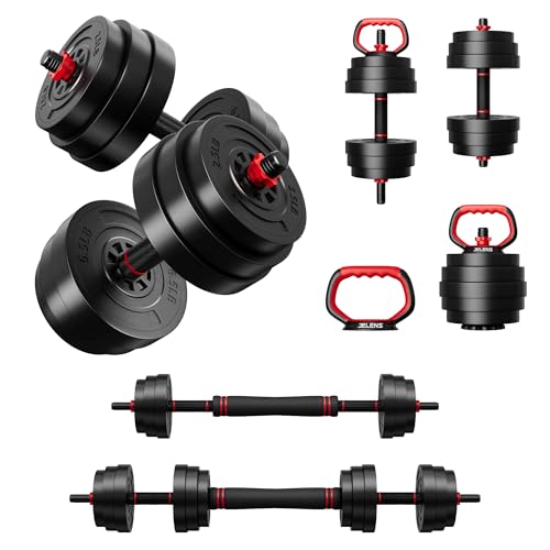 AD01 Adjustable Dumbbells Set, 30/45/70/92LBS Free Weight Set, 5 in 1 Weight Set Used as Kettlebells, Barbell, Push up Stand, Exercise Fitness for Home Gym Suitable Men/Women - color: 45LB(22.5LB Pair)