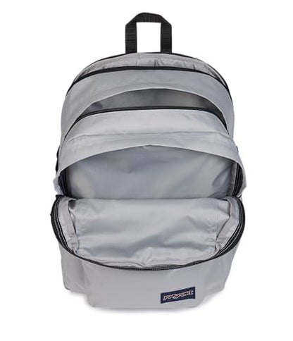JanSport Main Campus Backpack - Travel or Work Backpack with 15-Inch Laptop Sleeve and Dual Water Bottle Pockets, Grounded Grey - color: Grounded Grey