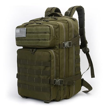 Lovelinks21 Hiking Assault Backpack Waterproof Motorcycle Backpack Bug Out Pack Rucksack for Outdoor Hiking - color: Green-2