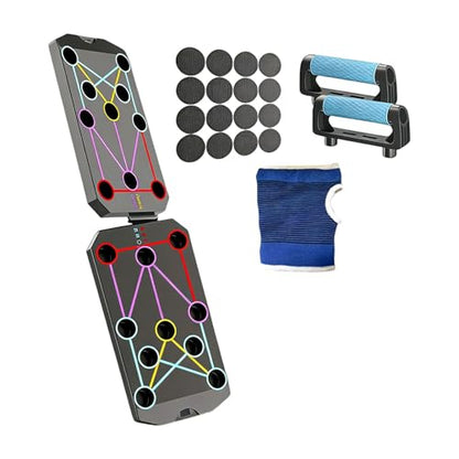 Multifunction Foldable Push Up Boards Portable Push Up Boards Fitness Equipment for Strength Training and Muscle Building Fitness Strength & Exercise Training Equipment - color: D
