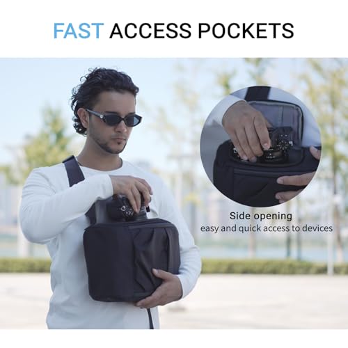 TAAOKA Camera Sling Bag, DSLR/SLR/Mirrorless Camera Backpack Case Shockproof Photography Backpack with Tripod Holder & Removable Modular Inserts Compatible with Canon/Nikon/Sony/Fuji - color: Green, size: Medium 9.06 x 5.12 x 15.16 inches