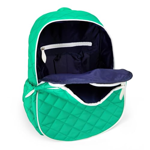 Ame & Lulu Game On Tennis Backpack - Contains Padded & Adjustable Straps - Two Exterior Water Bottle Pockets - color: Jade