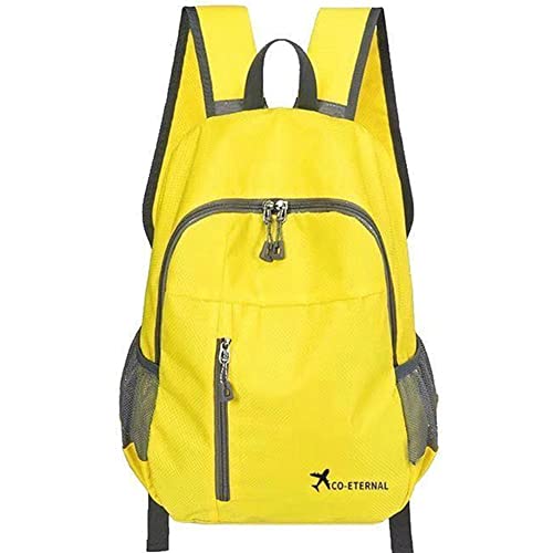 Geboldil Men's and women's leisure backpack waterproof backpack travel backpack 25L yellow - color: Yellow