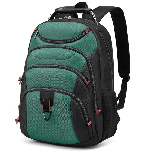 Boavan Laptop Backpack for men, 15.6 inch Laptop Bag with USB Port, Waterproof Travel Work Backpack Purse, Anti-Theft Teacher Nurse Doctor Casual Bookbags Office Business backpack，Deep Juniper Black - color: Deep Juniper Black, size: 15.6