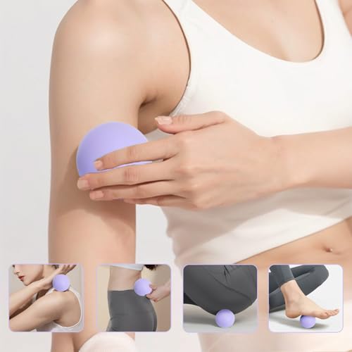 JIEJUNJI Massage Balls Set for Deep Tissue Muscle Relief, Trigger Point & Myofascial Release, Full Body Use for Back, Neck, Shoulder, Foot & Hip (Peanut Ball Set) - style: Peanut Ball Set