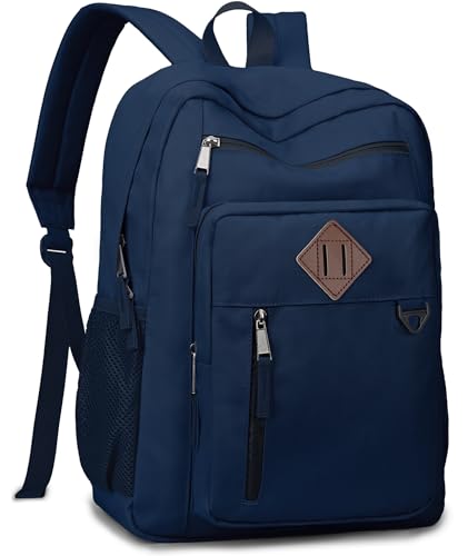 VX VONXURY School Backpack for Kids, 15.6L Small Classical Middle School Bookbag, Lightweight Water Resistant Daypack for Teens Boys Girls (Blue) - color: Blue, size: 15.6L Small