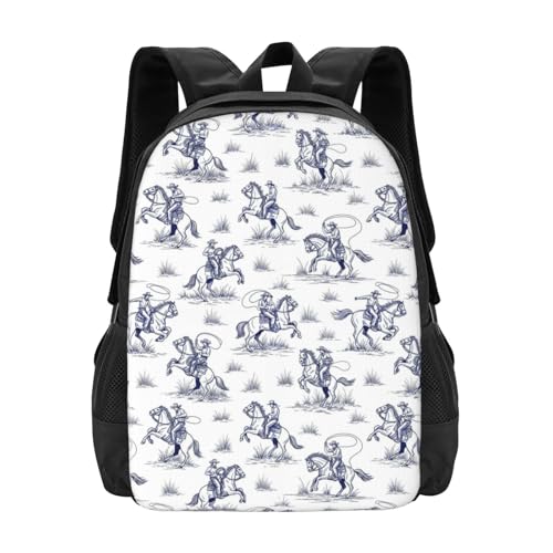 Ultralight Travel Backpack Western Desert Cowboy Cactus, Big Capacity Multipurpose Anti Theft Laptop Bag for Business Trip Short Journey Outdoor Adventure - color: Design (218)
