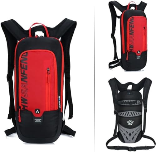 WINDCHASER Cycling Backpack, 10L Bicycle Backpack Waterproof Breathable Bag for Outdoor Travel Hiking Climbing Biking Running Skiing (Red) - color: Red