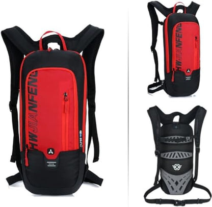 WINDCHASER Cycling Backpack, 10L Bicycle Backpack Waterproof Breathable Bag for Outdoor Travel Hiking Climbing Biking Running Skiing (Red) - color: Red