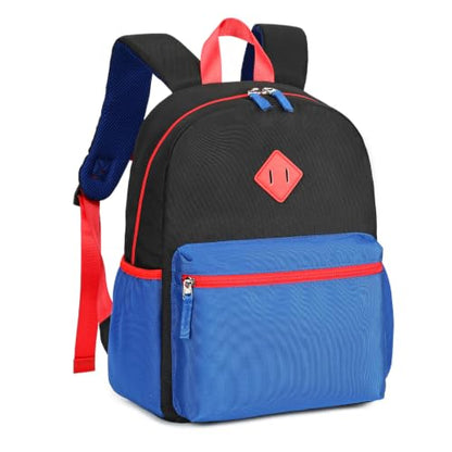 abshoo Toddler Backpack for Boys Preschool Backpacks School Bookbag for Kids 4-6(Black and Blue) - color: Black-blue