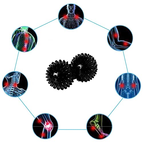 Wobble Cushion, Balance Disc, Wiggle Seat, Balance Pads for Physical Therapy, Stability Disc, Wobble Board for Dogs, Office, Sensory Kids, Classroom with Spiky Massage Ball - color: Black
