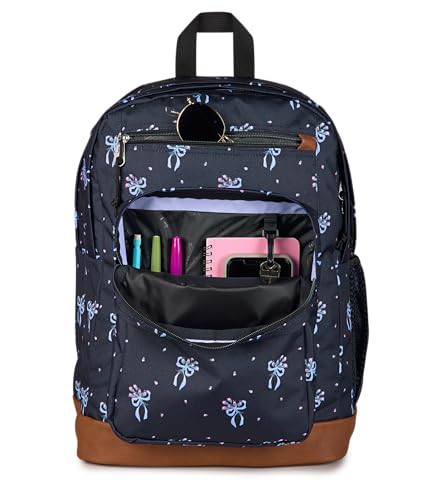 JanSport Cool Backpack with 15-inch Laptop Sleeve, Large Computer Bag Rucksack with 2 Compartments, Ergonomic Straps, Pastel Petals - Black - color: Pastel Petals Black/Blue/Pink/Green