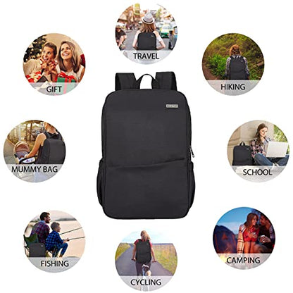 MAXTOP Deep Storage Laptop Backpack Business Anti-theft Backpacks[Water Resistant] College Computer Bookbag Fits 15 Inch Laptop Black - color: Black, size: 15.6 inch, style: Daypack Backpacks