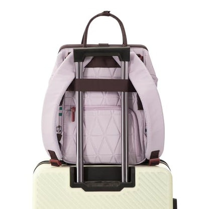 Montana West Wrangler Aztec Diaper Bag Backpack Western Backpacks for Moms Baby Essentials Bag with Twist-Lock Closure, Insulated Pockets, Portable Changing Pad, Stroller Straps, Pacifier Case - color: Aztec Purple