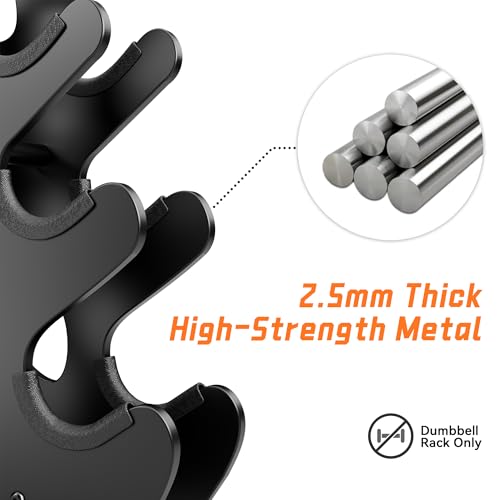 4 Tier Dumbbell Rack, Weight Rack For Home Gym, Dumbbell Stand for Free Weights - size: 4 tier