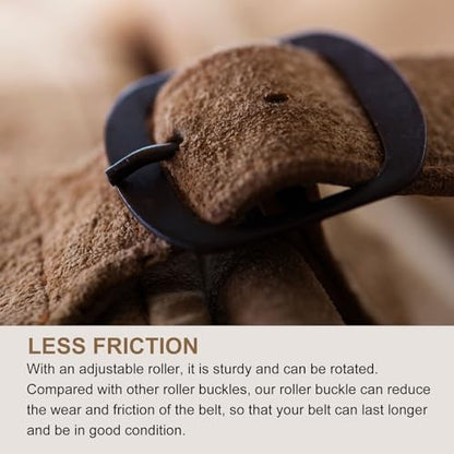 uxcell Metal Roller Buckle, Single Prong Belt Buckle Square Center Bar Buckles for Leather - color: Gold, size: 0.98 Inch