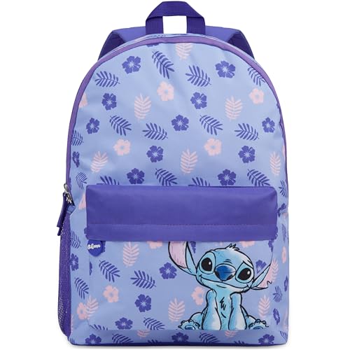 Disney Stitch Backpack for Girls Teens School Bag Kids Book Bag School Supplies Gifts (Purple) - color: Purple