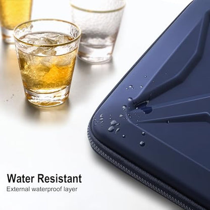 DOMISO 13.3-14 Inch Laptop Hard Case, Waterproof Shockproof Hard Shell Laptop Sleeve Protective Computer Bag for Macbook Pro/Lenovo ThinkPad/Dell XPS/HP Pavilion,Navy Blue - color: Navy Blue, size: 14 Inch