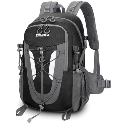 Hiking Backpack 30L Lightweight Travel Daypack Small Day Pack for Men Women Outdoor Camping Backpacking, Black - color: Black