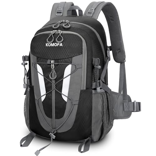 Hiking Backpack 30L Lightweight Travel Daypack Small Day Pack for Men Women Outdoor Camping Backpacking, Black - color: Black