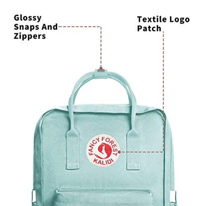 KALIDI Casual Laptop Backpack 15 Inches Classic Camping Rucksack Travel Outdoor Square Daypack College Hiking Gym Bag, Mint Green - color: Mint Green