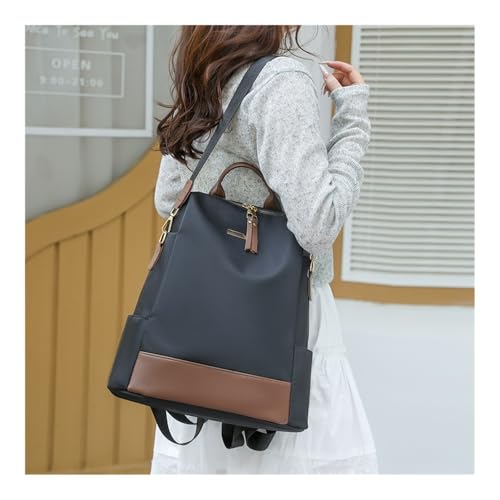 Casual and versatile commuter bag, simple and lightweight backpack, multi-functional and stylish shoulder bag(Blackcoffee) - color: Blackcoffee