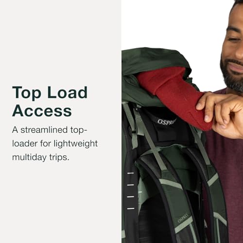 Osprey Talon 44L Men's Lightweight Hiking Backpack - Daypack for Travel & Camping, Black/Coal Grey, L/XL - color: Black/Coal Grey, size: Large-X-Large