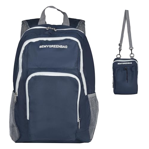 35L Foldable Waterproof Backpack For Outdoor Sports Travel Inside Wet Clothes Compartment Packable For Multiple - color: 3blue