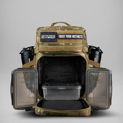 WOLFpak 35L Meal Prep Management Backpack (OCP Camo) | Easily Store & Organize Food Storage Containers w/Built-in Lunch Box, Cooler, Travel, Insulated Bag - color: Ocp Camo