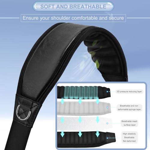 ZINZ Shoulder Strap 67 inch with 3D-Cushion Pad - color: Black