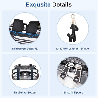 Sisipoet Clear Backpack for School, PVC Clear Bookbag Heavy Duty Transparent Backpack for Stadium Events See Through Bag - color: 1pc-game Machine