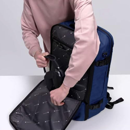 PUREVAVE Laptop Backpack for Men, and Women, YKK Zippers - color: Dark Blue