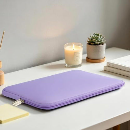 RAINYEAR 13 Inch Laptop Sleeve Compatible with 13.3" MacBook Air/Pro M1 M2 M3 M4 M5 A3449 A3240 A3113 A2681 A2338 Carrying Computer Bag Protective Cover Case (Purple) - color: Purple, size: 13"