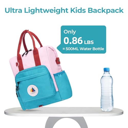 CLUCI Toddler Backpack For Girls, Toddler School Backpack For School & Travel, Small Kids Child Backpacks, Preschool Kindergarten Elementary Diaper bag Daycare Backpack - color: Pink and Blue