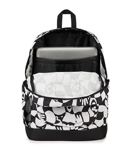 JanSport Cross Town Plus Backpack - Large Main Compartment, Side Water Bottle Pocket, 15-Inch Padded Laptop Sleeve - Gravity Check - color: Gravity Check