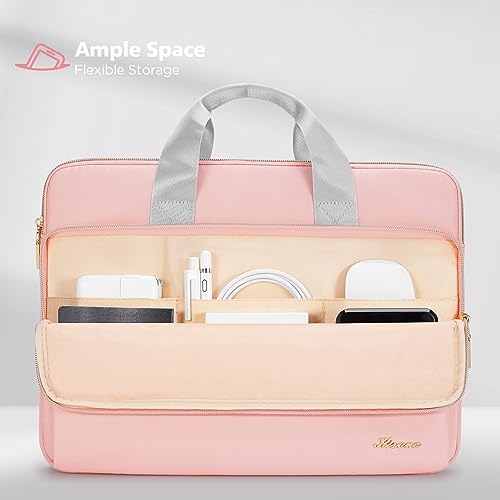 KIZUNA Laptop Sleeve Case 14 Inch Computer Carrying Handbag for 15" MacBook air M2 2023/Lenovo Flex 14/IdeaPad Flex 5/15.4 MacBook Pro/HP EliteBook 840 G5/HP Pro 14 G3/Dell Latitude/Surface,Pink - color: Pink, size: 14 Inch